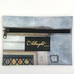 Anthropologie Miss Albright Specialty Pouch Snap Studs Single Zip Compartment